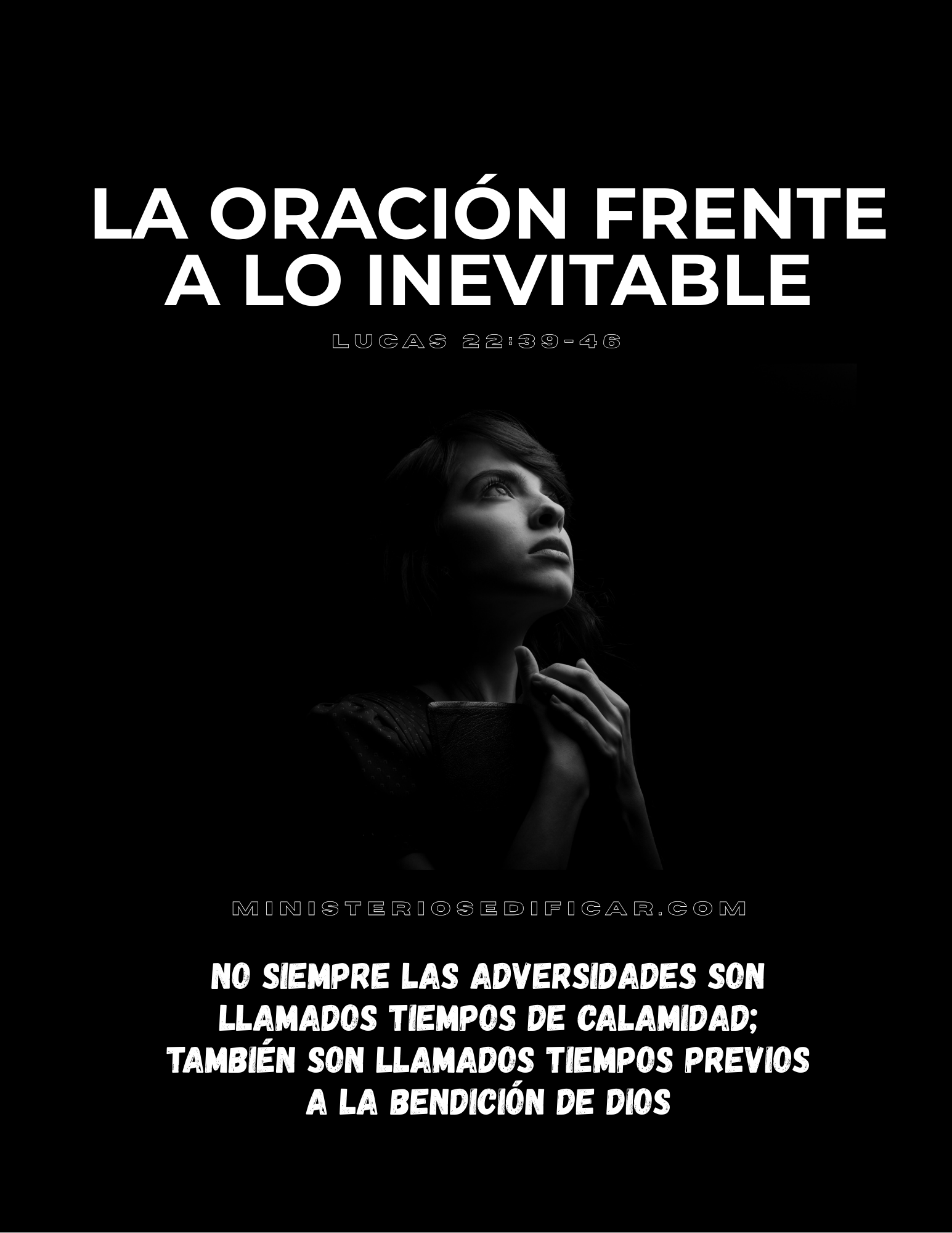 LA oración frente a lo inevitable